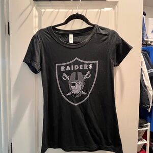 Women's Black Raiders Short Sleeve Tee